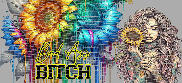 16oz Sunflower Girl-SU-103